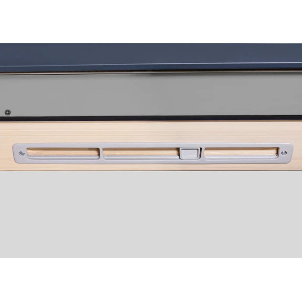 FTP-V U41 BPMX - okno drewniane z pakietem 3-szybowym RAL 9005