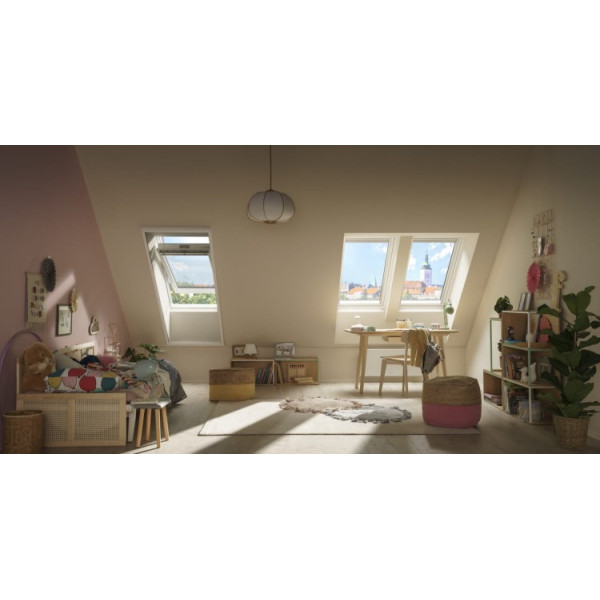 Okno Velux GLU 0061B 78x118 górne  otwieranie + kołnierz EDW 0000 78x118
